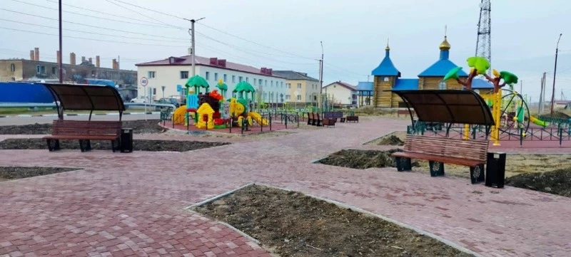 Работы по благоустройству сквера в Красногорске  завершены