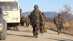 На Сахалине проводили военнослужащих, отправляющихся на СВО